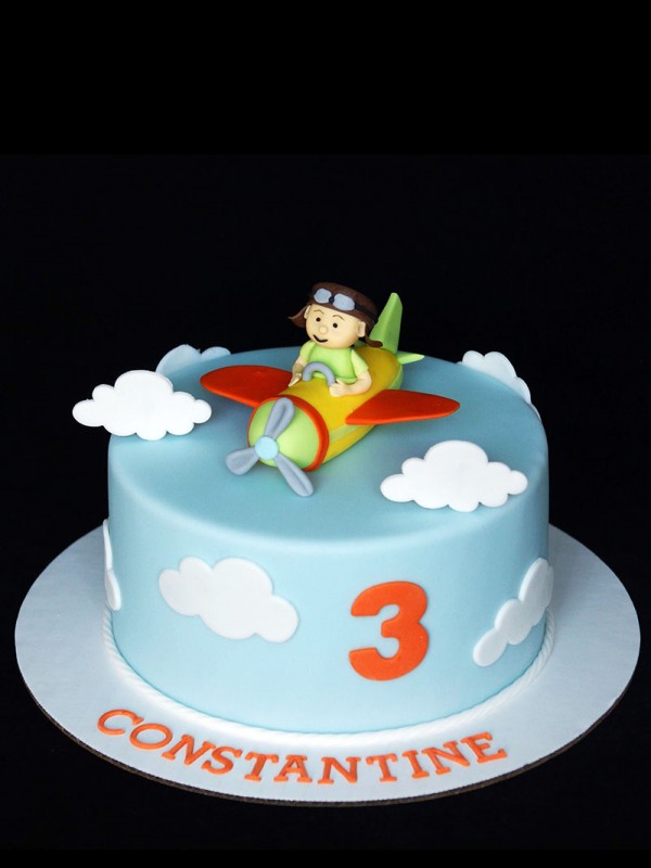 Little pilot birthday cake